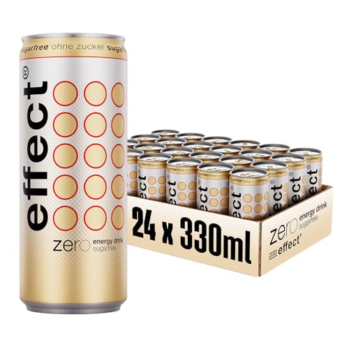 effect Energy Drink ZERO SUGAR – Tray mit 24 x 330 ml Energy Dosen Einweg, Koffeinhaltiges Erfrischungsgetränk ohne Zucker mit B-Vitaminen – einzigartiger & erfrischender Geschmack, vegan effect Energy Drink ZERO SUGAR – Tray mit 24 x 330 ml Energy Dosen Einweg, Koffeinhaltiges Erfrischungsgetränk ohne Zucker mit B-Vitaminen – einzigartiger & erfrischender Geschmack, vegan von effect