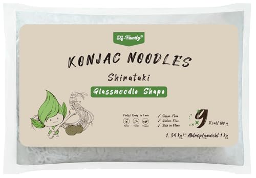 Elf-Family 12 * 1.34kg XXXL Gastro-Packung - Quick Cooking Nudeln Form in Glasnudeln- Shirataki Konjak Nudeln für Restaurants Familie Party– Nur 9kcal, Vegan MHD:26.05.2025 Elf-Family 12 * 1.34kg XXXL Gastro-Packung - Quick Cooking Nudeln Form in Glasnudeln- Shirataki Konjak Nudeln für Restaurants Familie Party– Nur 9kcal, Vegan MHD:26.05.2025 von elf-family