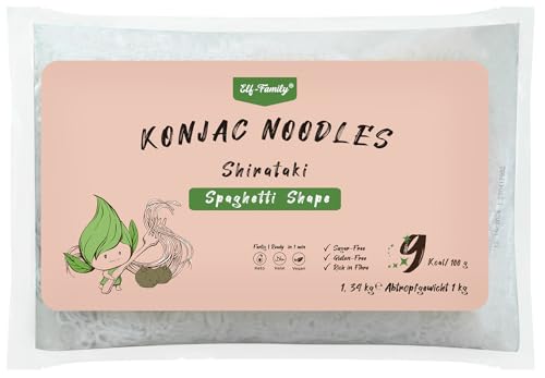Elf-Family 12*1.34kg XXXL Gastro-Packung Shirataki Nudeln für Restaurants – Nur 9kcal, Low Carb, Instant, Familienpackung Konjak Nudeln, Keto, Kalorienarm, Vegan, Glutenfrei -Spaghetti MHD:26.05.2025 Elf-Family 12*1.34kg XXXL Gastro-Packung Shirataki Nudeln für Restaurants – Nur 9kcal, Low Carb, Instant, Familienpackung Konjak Nudeln, Keto, Kalorienarm, Vegan, Glutenfrei -Spaghetti MHD:26.05.2025 von elf-family