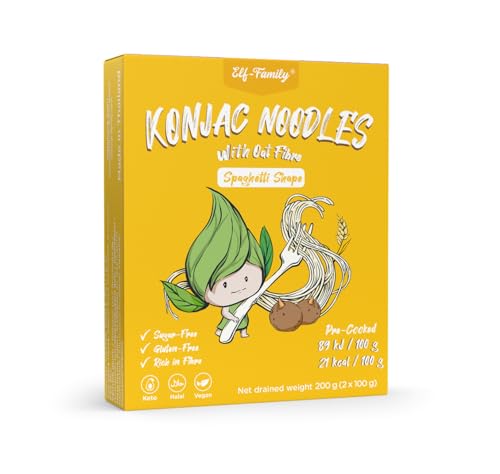 Elf-Family Konjak Nudeln Spaghetti aus Thai, Keto Glutenfrei-240g x1er Box(2 pack) von elf-family