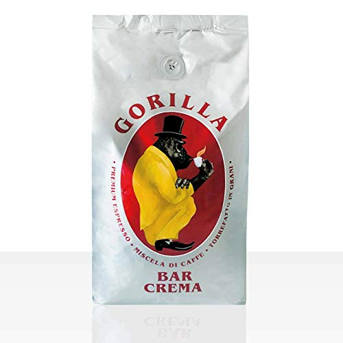 Gorilla Espresso Bar Crema Kaffee Bohnen - 12 Pakete zu je 1000 g Cafe von ellobo