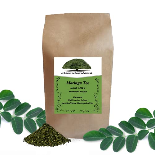erlesene-naturprodukte Moringa-Tee aus Hand-geernteten, feinst geschnittenen Moringa-Blättern - Vegan & ohne Teein - 1 kg erlesene-naturprodukte Moringa-Tee aus Hand-geernteten, feinst geschnittenen Moringa-Blättern - Vegan & ohne Teein - 1 kg von erlesene-naturprodukte.de