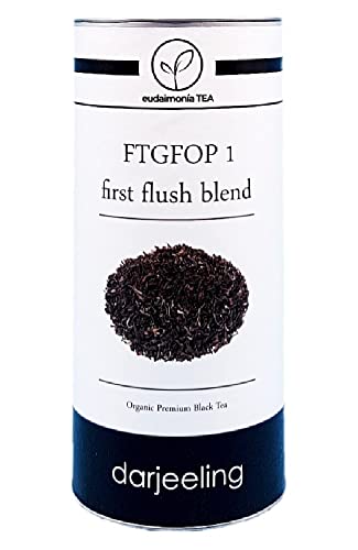 Darjeeling Bio first flush FTGFOP 1 - eudaimonia TEA - Lose Tee Blätter - 100 Gramm Aromadose - Schwarzer Tee Darjeeling Bio first flush FTGFOP 1 - eudaimonia TEA - Lose Tee Blätter - 100 Gramm Aromadose - Schwarzer Tee von eudaimonía TEA