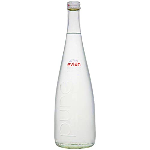 Evian-Flasche aus reinem Karbonat, Einweg-Flasche, Glas, 0,75 l von evian