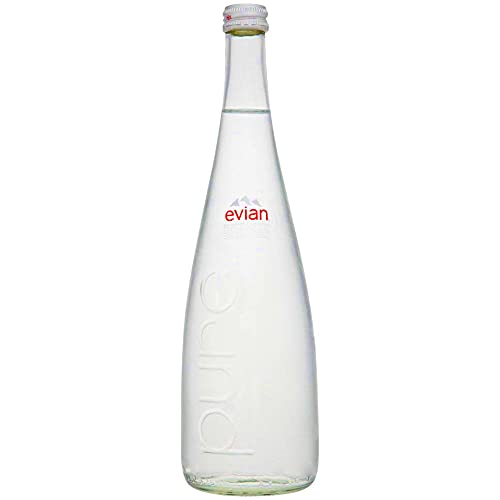 Evian-Flasche aus reinem Karbonat, Einweg-Flasche, Glas, 0,75 l Evian-Flasche aus reinem Karbonat, Einweg-Flasche, Glas, 0,75 l von evian