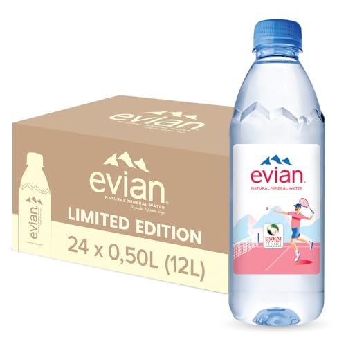 Evian Natürliches Mineralwasser, 24 x 500 ml von evian