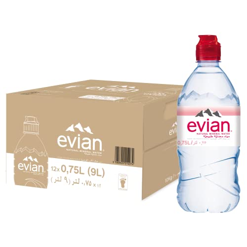 Evian Natural Mineral Water Sports Cap - 75cl von evian