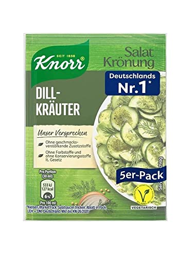 Knorr, Dill-Salatdressing, Grüne-Kräuter-Dressing, Köstliches 45 Gramm 1 Stück Dill-Salatdressing von eworldpartner