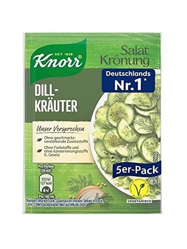 Knorr, Dill-Salatdressing, Grüne-Kräuter-Dressing, Köstliches 45 Gramm 1 Stück Dill-Salatdressing Knorr, Dill-Salatdressing, Grüne-Kräuter-Dressing, Köstliches 45 Gramm 1 Stück Dill-Salatdressing von eworldpartner