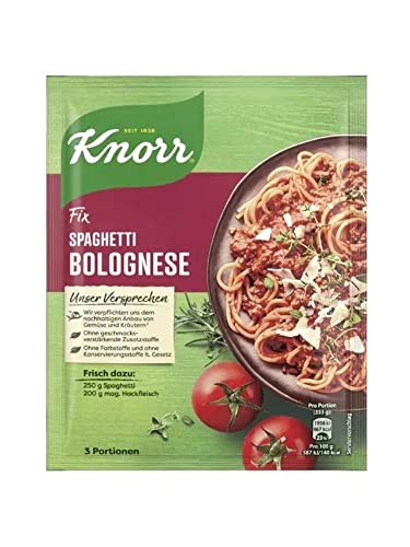 Knorr Fix Spaghetti Bolognese Sauce - Pasta-Sauce 38 Gramm 1 Stück von eworldpartner