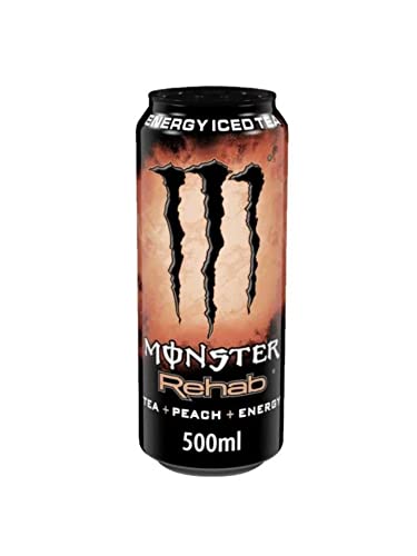 Monster Energy Rehab Peach Tea - Energiegetränk 0,50 Liter 1 Stück von eworldpartner