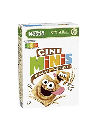 Nestle Cini Minis Cerealien Mit Zimtgeschmack Und Vollkorn - Cornflakes 375 Gramm 1 Stück von eworldpartner