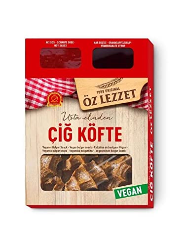 Öz Lezzet, Raw Meatballs Vegan Bulgur Cookie 340 Gramm 1 Stück Bulgur-Fleischbällchen von eworldpartner