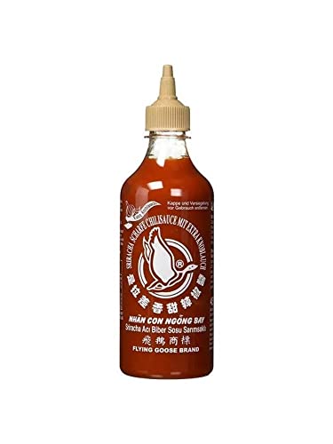 Sriracha Scharfe Chilisauce mit Extra Knoblauch Original Lecker soße 455 ml 1 stück von eworldpartner