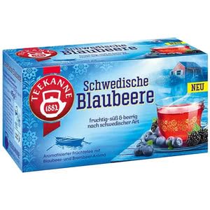 Teekanne Schwedische Blaubeere 45g, 20 Beutel Aromatischer Tee Natürlish Kräutertee 1 Packung von eworldpartner