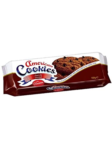 Vincinni Plätzchen, Schokolade- und Kokos Kekse, 160 Gramm 1 Stück Kekse von eworldpartner