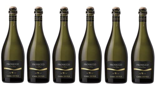 6er Vorteilspaket Casa Defra 1404 Prosecco Frizzante DOC | Prosecco aus Italien - Venetien | 6 x 0,75l von fabelhafte-geschenke