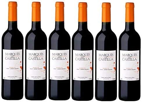 6er Vorteilspaket Marques de Castilla Barrica Merlot Cabernet Sauvignon 2020 | Rotwein aus Spanien | trocken | 6 x 0,75l von fabelhafte-geschenke