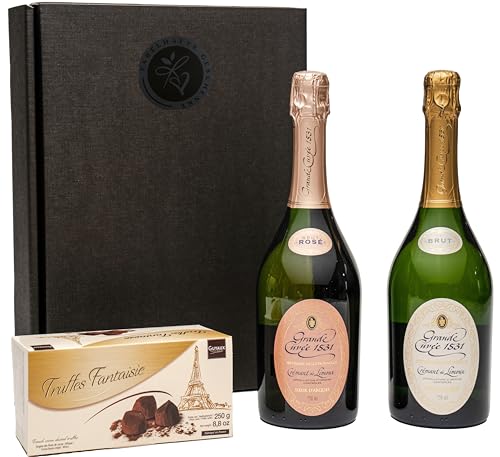 Geschenkset 2 x Cremant de Limoux | Grande Cuvée 1531 brut | mit Schokoladentrüffeln aus Frankreich von FABELHAFTE GESCHENKE