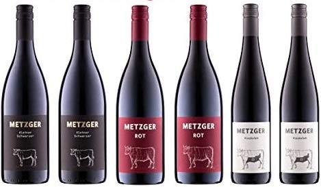 6 er Probierpaket Weingut Metzger | Rotwein aus der Pfalz | 6 x 0,75l von fabelhafter-geschenke