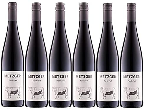 6er Vorteilspaket Fleckvieh 2022 | Weingut Metzger | Rotwein aus der Pfalz | 6 x 0,75l | feinherb von fabelhafter-geschenke