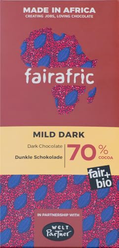 70% Bio-Zartbitterschokolade 2 x 80 gr von fairafric
