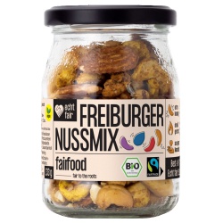 Freiburger Nussmix, geröstet und gewürzt MEHRWEG Pfand 0,15 Freiburger Nussmix, geröstet und gewürzt MEHRWEG Pfand 0,15 von fairfood Freiburg