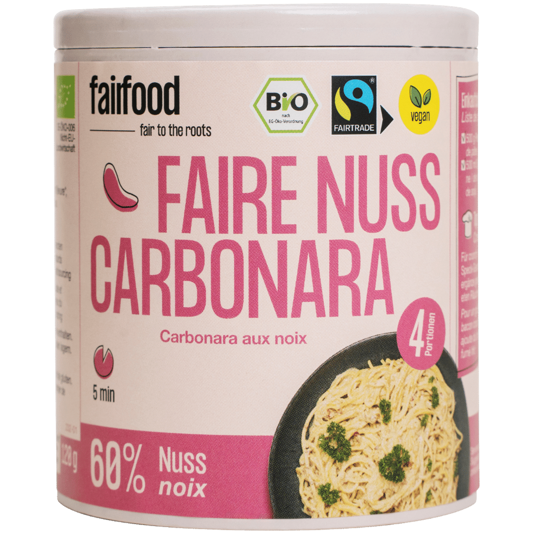 Faire Nuss Carbonara Papierdose, 120g von fairfood
