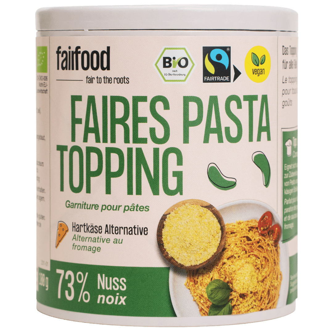 Faires Pasta Topping Papierdose 100g Faires Pasta Topping Papierdose 100g von fairfood