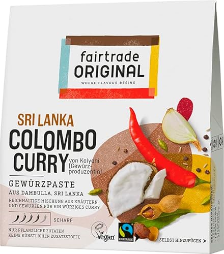 fairtrade ORIGINAL Colombo Curry-Paste | Gewürzpaste aus Sri Lanka | Asiatisches Gewürz für Curry | vegane Kräuterpaste ohne künstliche Zusätze (75g) von fairtrade ORIGINAL