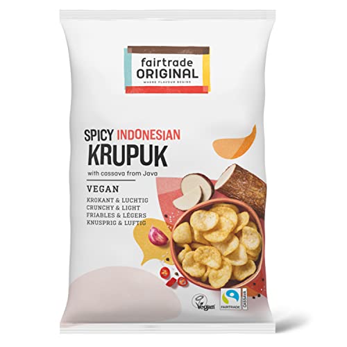 Fairtrade Original - Spicy Krupuk - Fairtrade Krupuk aus Indonesien - Vegan - 60g Tüte von fairtrade ORIGINAL