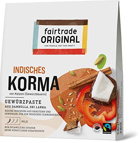 Korma Paste von Fairtrade Original | Indische Gewürzpaste | Slow Food | Indisch Korma Paste| für Schmorgerichte und indische Gerichte und Speisen | vegane Kräuterpaste ohne künstliche Zusätze Korma Paste von Fairtrade Original | Indische Gewürzpaste | Slow Food | Indisch Korma Paste| für Schmorgerichte und indische Gerichte und Speisen | vegane Kräuterpaste ohne künstliche Zusätze von fairtrade ORIGINAL