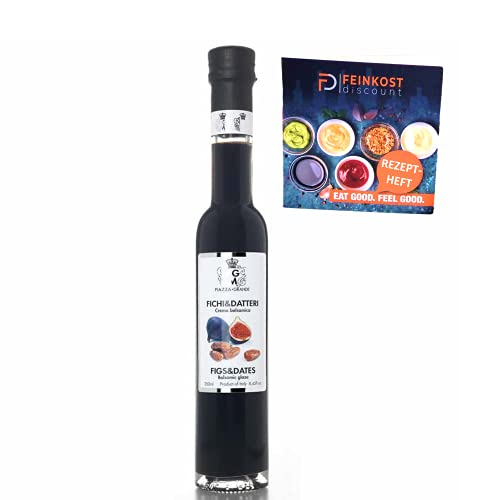 I Fruttati Feige & Dattel - MUSSINI Piazza Grande - ESSIGZUBEREITUNG 4% Säure - 250 ml - | mit Rezeptheft | WürzWerk … von fd feinkost discount