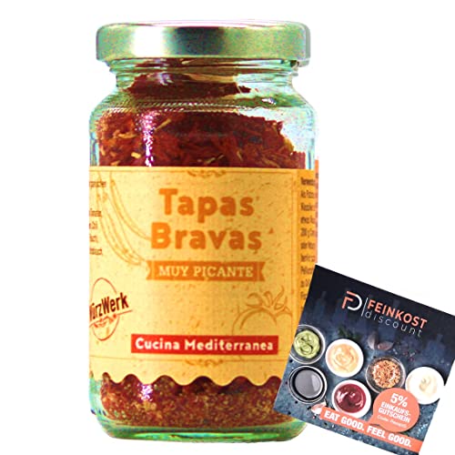 Patatas Bravas DIP 70g Gewürzmischung picant | mit Rezeptheft | Würzwerk Italenische mediterrane Mischung von fd feinkost discount