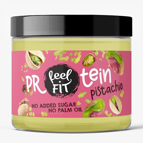 Feel Fit Protein Pistaziencreme, cremiger 24% Protein Brotaufstrich Ohne zucker, Ohne Palmöl, Zuckerarme & vegarisch, ideal auf Brot & für Desserts, low carb & keto 200g Feel Fit Protein Pistaziencreme, cremiger 24% Protein Brotaufstrich Ohne zucker, Ohne Palmöl, Zuckerarme & vegarisch, ideal auf Brot & für Desserts, low carb & keto 200g von feel fit