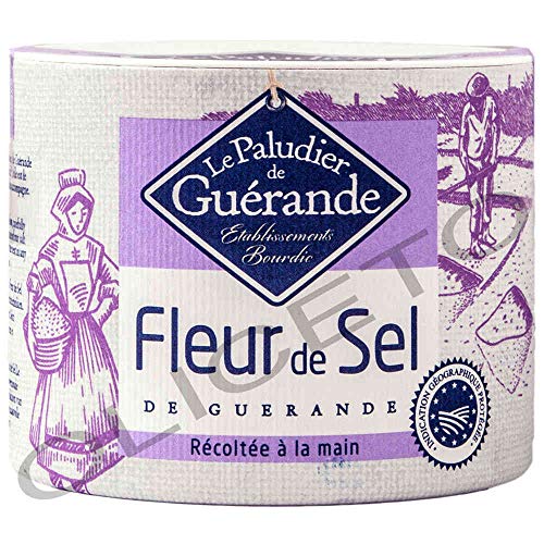 Fleur de Sel de Guérande| 125g Dose | mit Rezeptbroschüre von feinkostdiscount24