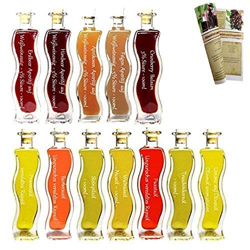 Großes Geschenkset & Probierset | 7 x 100 ml Öl & 5 x 100 ml Essig | Einzigartig im Geschmack | sehr beliebt zu jedem festlichen Anlass | mit Rezeptbroschüre… Großes Geschenkset & Probierset | 7 x 100 ml Öl & 5 x 100 ml Essig | Einzigartig im Geschmack | sehr beliebt zu jedem festlichen Anlass | mit Rezeptbroschüre… von fd feinkost discount