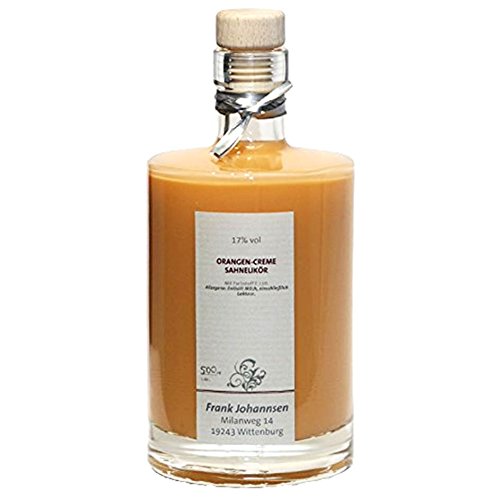 Orangen Creme Sahnelikör -500ml- 17% | nach frisch gepresster Orange | in einer formschönen Flasche von feinkostdiscount24