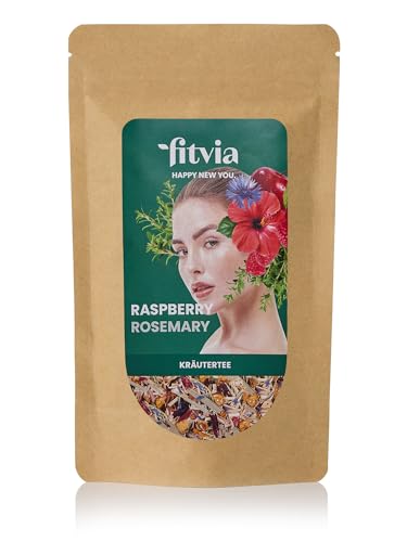 fitvia Kräutertee "Raspberry Rosemary": loser Tee, Rosmarin-Himbeer - echte Samen, ohne Zuckerzusatz, 100g fitvia Kräutertee "Raspberry Rosemary": loser Tee, Rosmarin-Himbeer - echte Samen, ohne Zuckerzusatz, 100g von fitvia