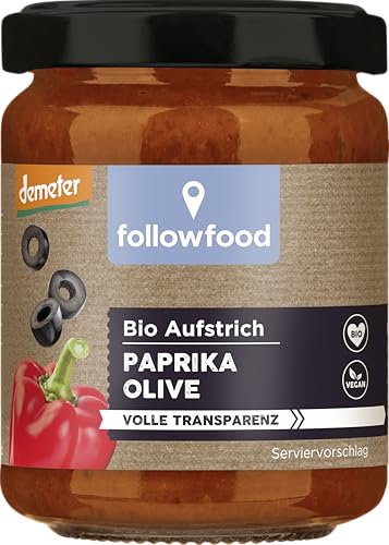 followfood Bio Aufstrich Paprika Olive, 120g followfood Bio Aufstrich Paprika Olive, 120g von followfood