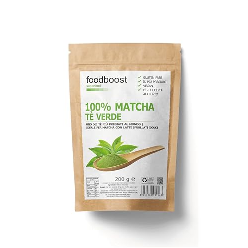 Foodboost - Japanischer grüner Matcha Tee 200g | Matcha Tee Pulver | Duftender, tiefgrüner Matcha Tee | Macha der grüne Stein gemahlen | Premium Qualität 100% made in Italy Foodboost - Japanischer grüner Matcha Tee 200g | Matcha Tee Pulver | Duftender, tiefgrüner Matcha Tee | Macha der grüne Stein gemahlen | Premium Qualität 100% made in Italy von foodboost