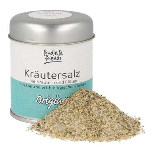 foodie & friends Bio Kräutersalz Original 110g, aus Steinsalz im Streuer von foodie & friends