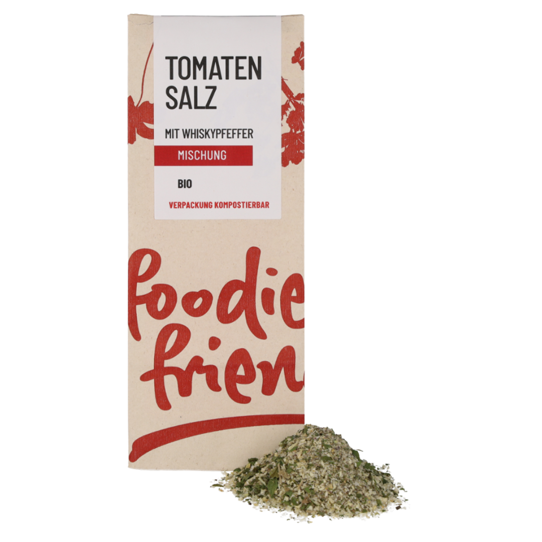 Bio Tomatensalz mit Whiskypfeffer von foodie & friends