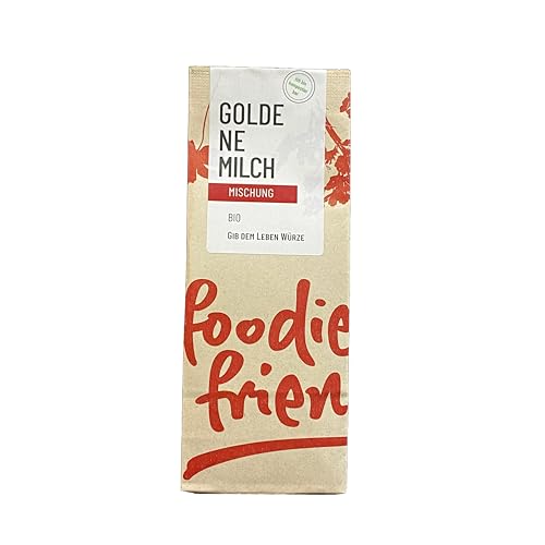 foodie & friends BIO Goldene Milch in der kompostierbaren Tüte, 50g, mit 56% Kurkuma von foodie & friends