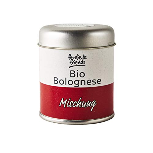 foodie & friends Bio-Bolognese Gewürz 50g in der Streudose | Gewürzmischung zur Zubereitung von Pasta Bolognese und anderen Nudel-, oder Reisgerichten von foodie & friends