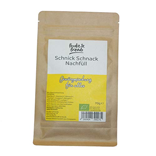 foodie & friends Bio-Schnick Schnack Gewürzmischung Nachfüll 70g von foodie & friends