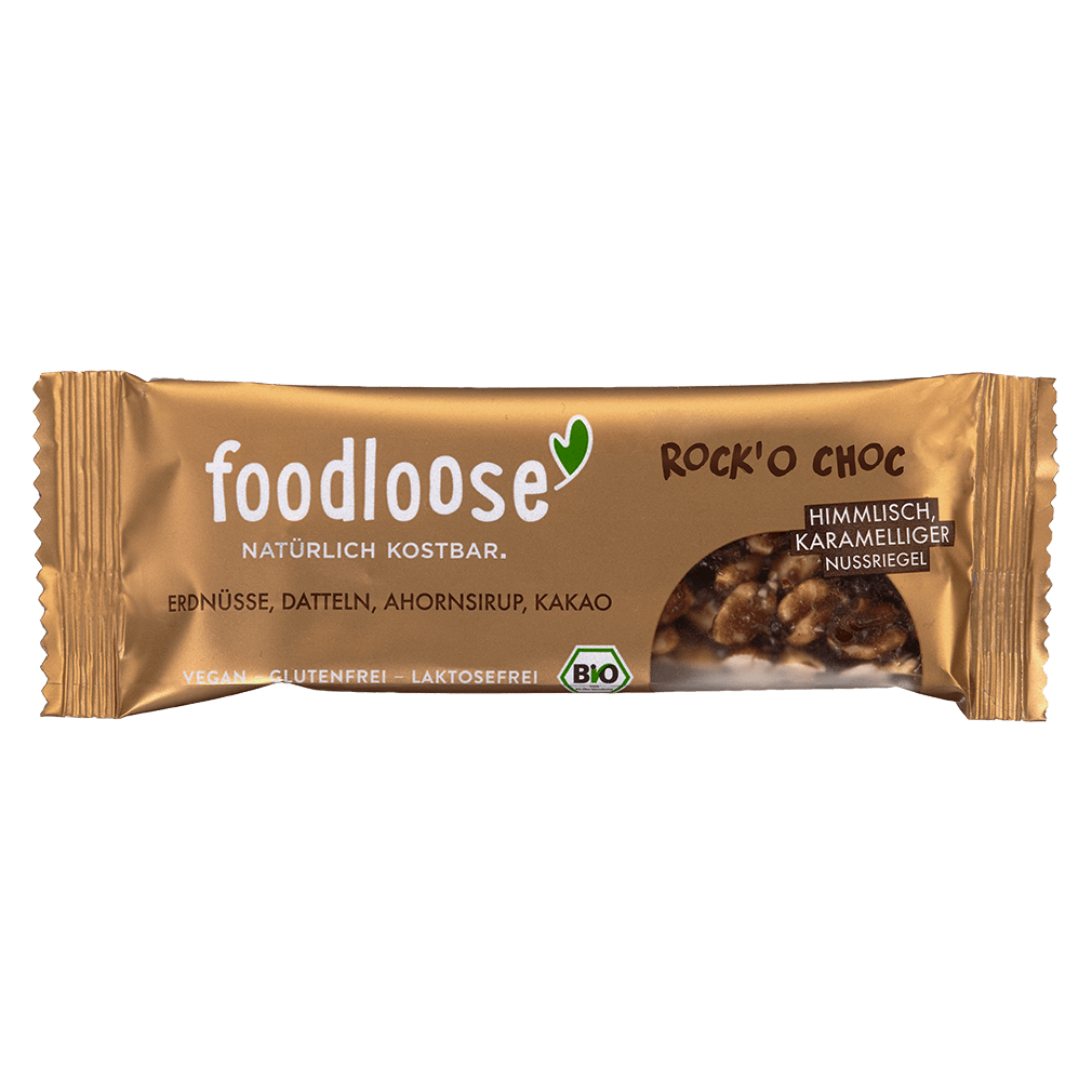 Bio Nussriegel Erdnuss Schoko von foodloose