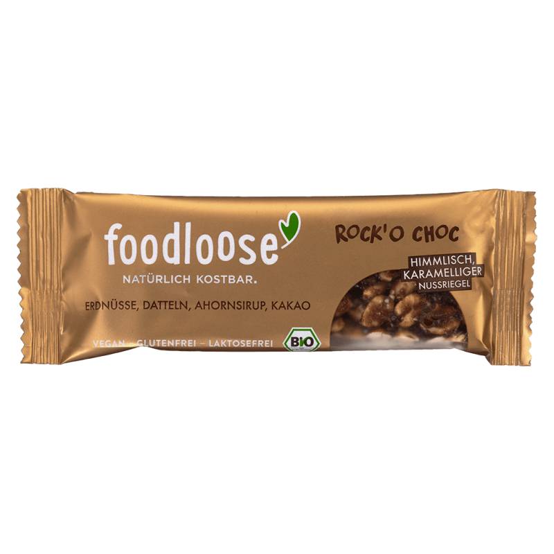 Bio Nussriegel Erdnuss Schoko von foodloose