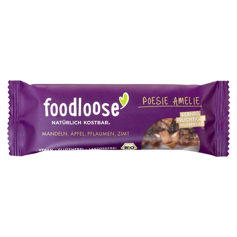 Bio Nussriegel Poesie Amelie von foodloose