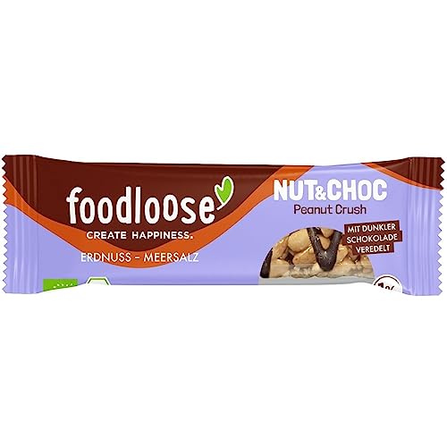 Foodloose Nussriegel, Nut & Choc Peanut Crush, 35g (2) von foodloose